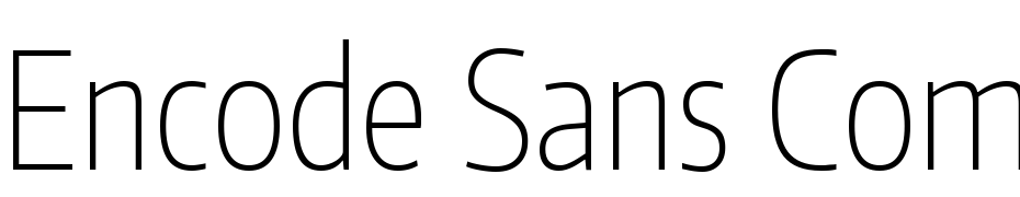 Encode Sans Compressed Thin Font Download Free